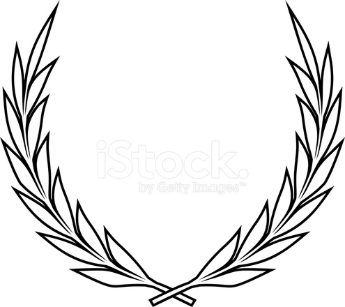 495x440 Vector Laurel Wreath Stock Vector