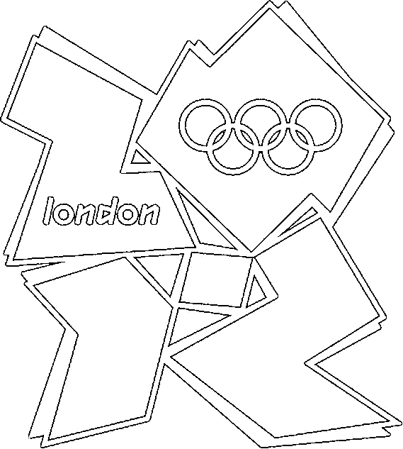 569x633 Coloring Olympic Games Logo London Picture