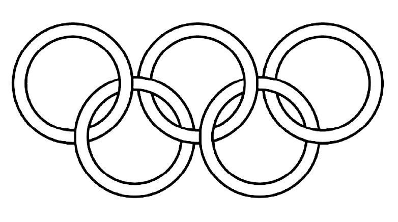 782x436 Olympic Ring Image To Colour In Click Here To Save A Copy