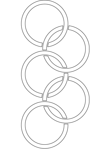 339x480 Classic Olympic Rings Coloring Page Free Printable Coloring Pages
