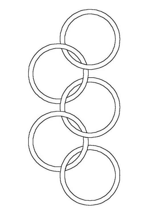 530x750 Coloring Page Olympic Rings
