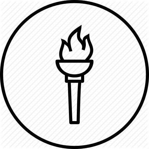 512x512 Fire, Flame, Light, Olympic, Parade, Torch, Tradition Icon Icon