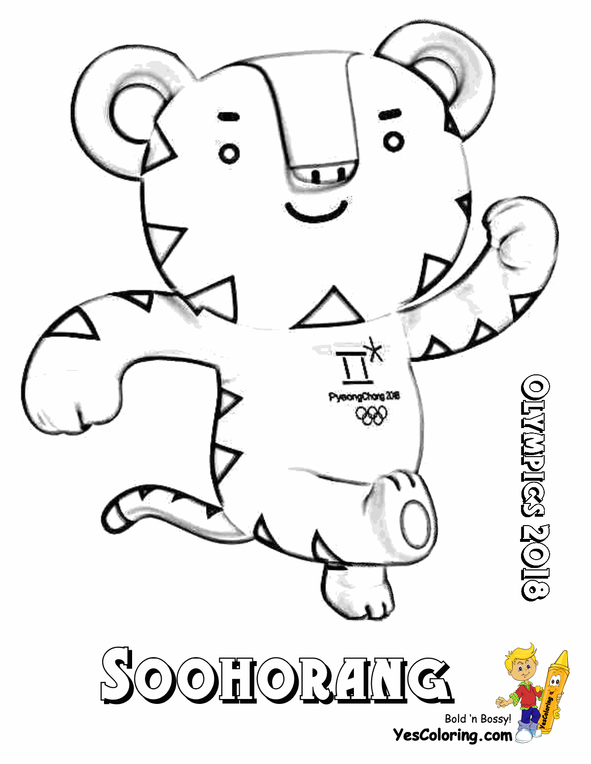 1199x1551 Olympics Mascot Coloring Pages Free Olympic Flags Torches