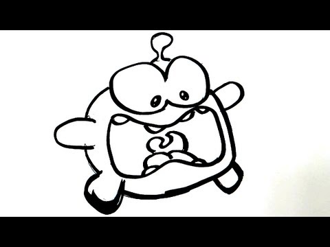 480x360 How To Draw Cut The Rope Om Nom 9