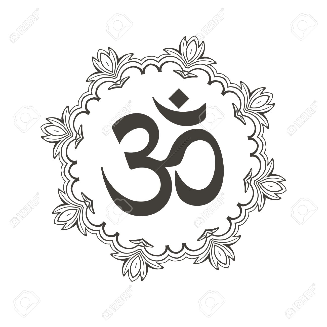 1300x1300 How To Draw Om Symbol Image Collections