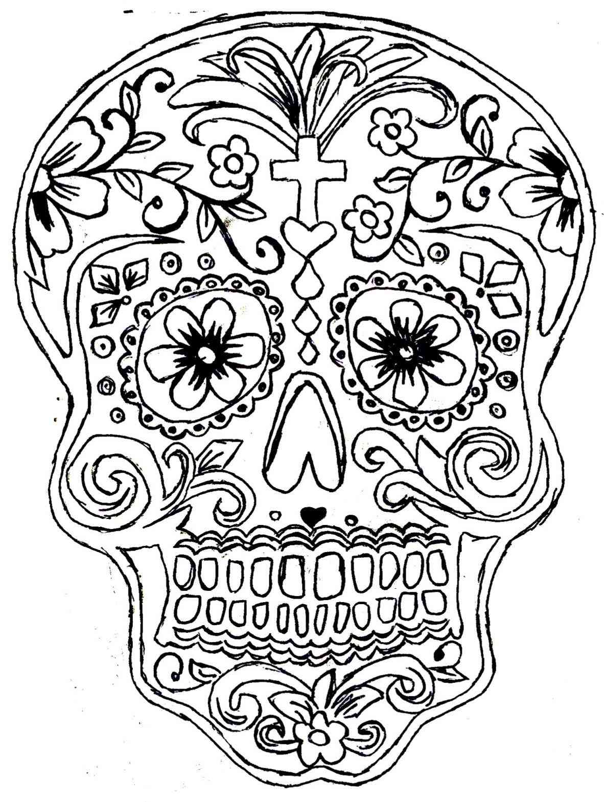 1182x1569 Skull Drawing Tumblr Easy