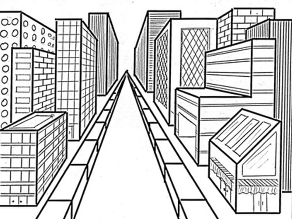 960x720 Perspective Drawing One Point Perspective. Perspective