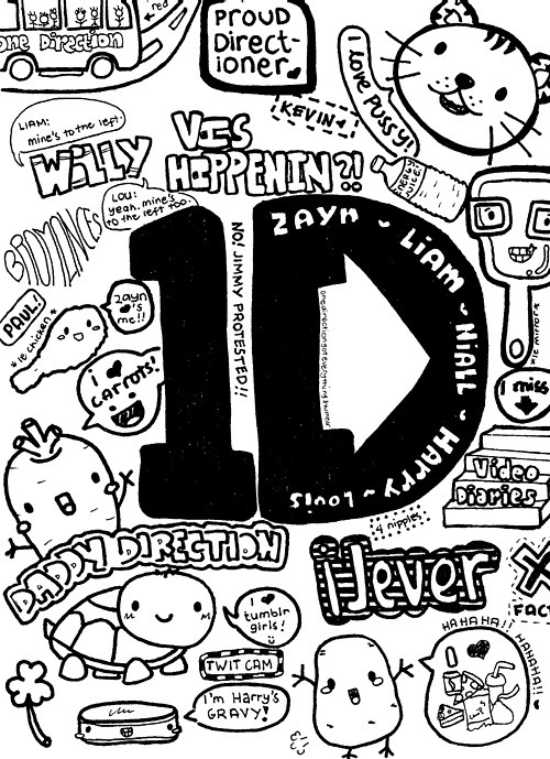 500x689 Image About Black And White In One Direction By Marian