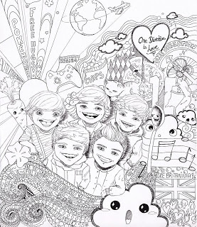 277x320 One Direction Free Printable Large Colouring Page For 1d Fans