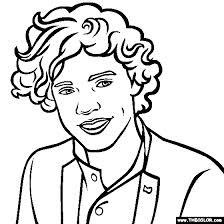 224x224 One Direction Coloring Page