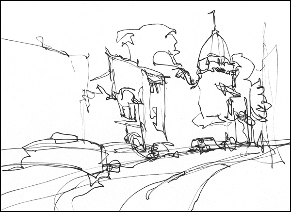 600x437 Direct To Ink Exercises Part One Single Line Sketching Citizen