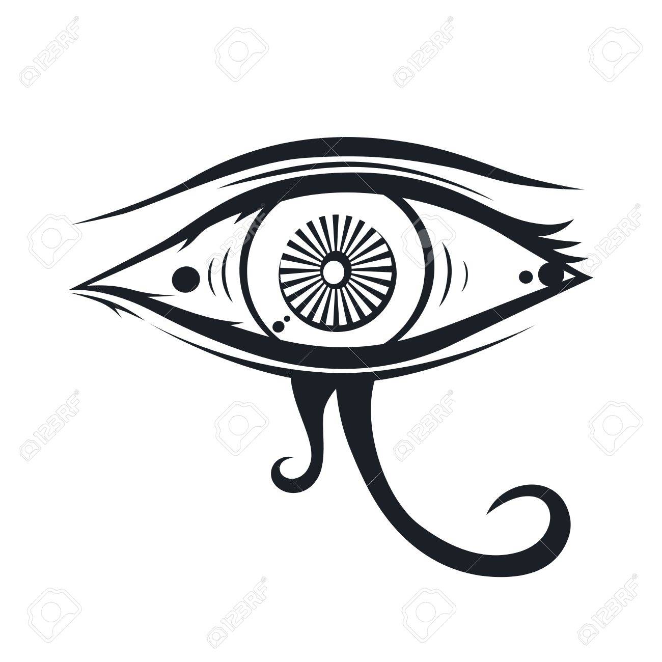 1300x1300 Horus One Eye Theme Vector Art Illustration Royalty Free Cliparts