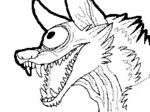 480x360 One Eye Wolf Speed Paint