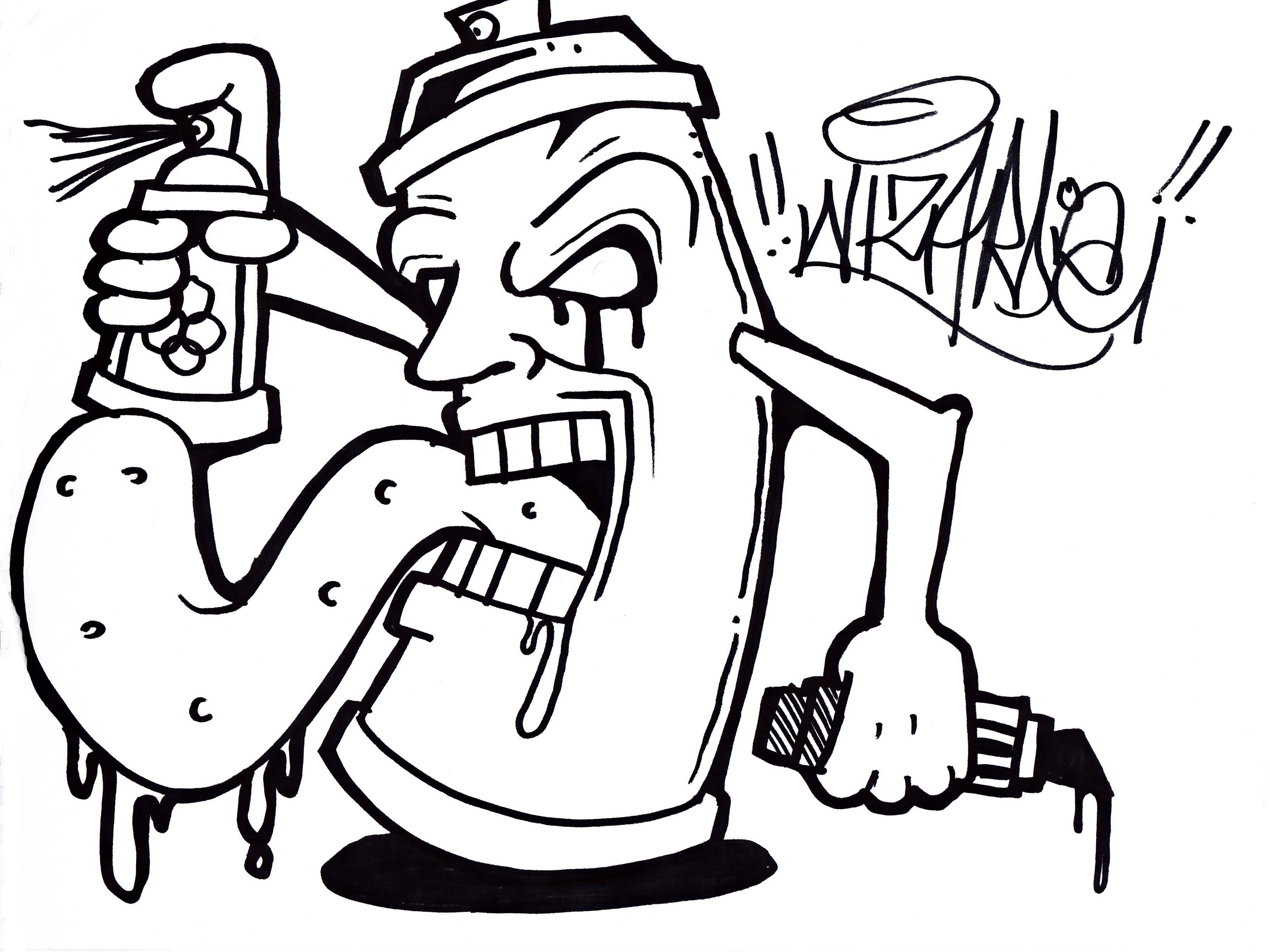 3275x2454 Graffiti Drawing Monster Monster Graffiti Drawing How To Draw