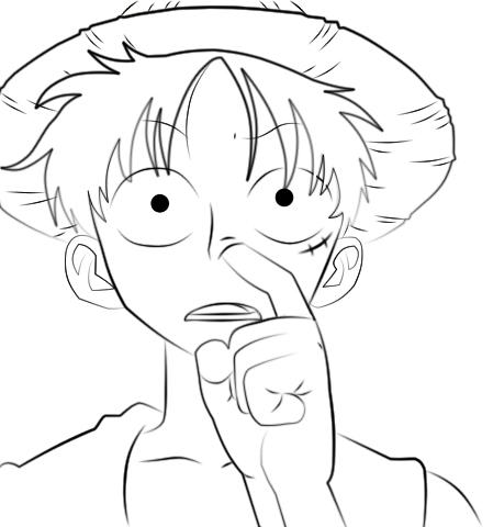 449x480 How To Pick Your Nose By Luffy Bye Piece Fanclub