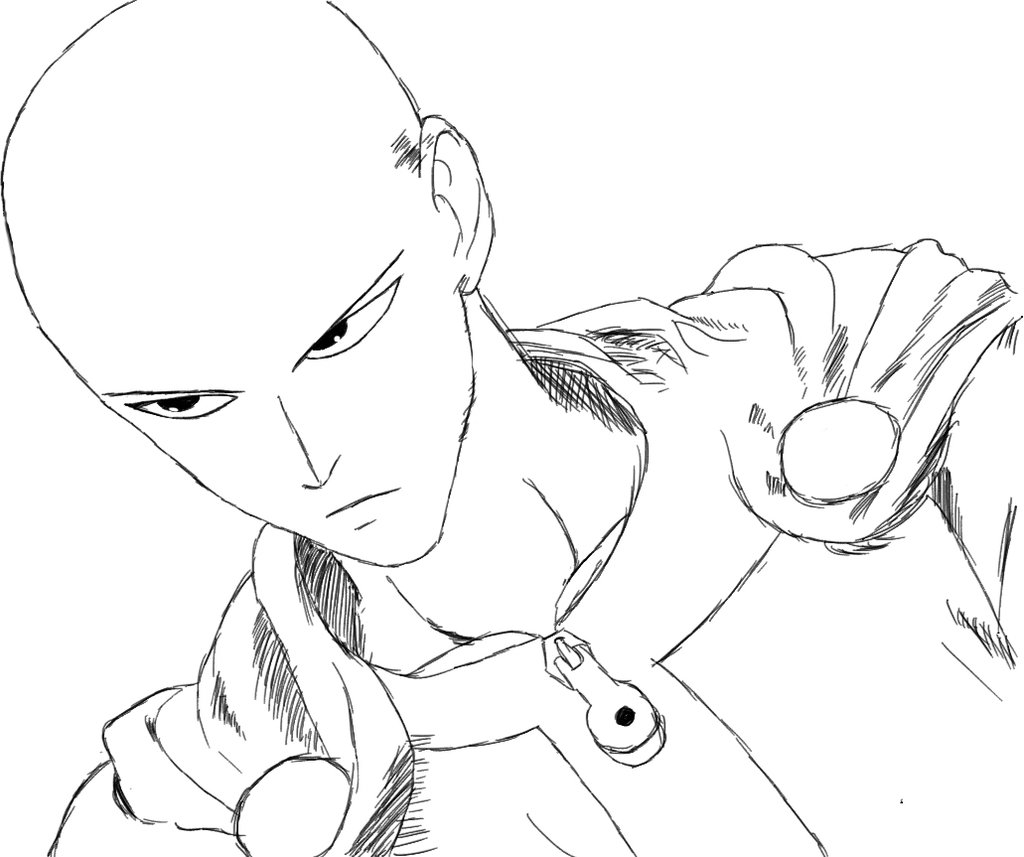 One Punch Man Drawing At Getdrawings Free Download 1924