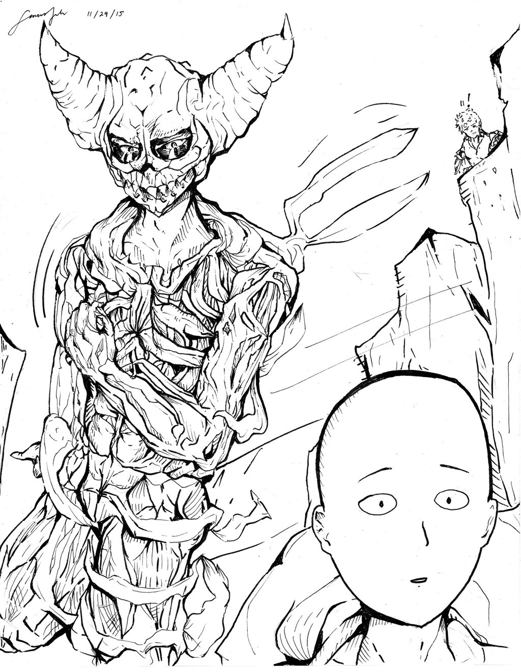 1024x1319 Garou (One Punch Man) Scanned By Smartify