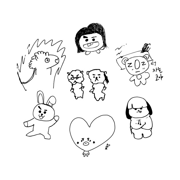 630x630 Bts Bt21 Drawing
