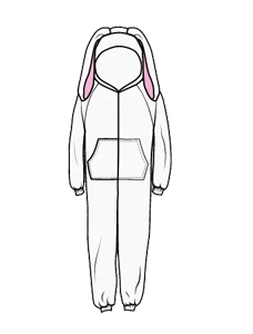228x300 Rabbit Onesies Rabbit All In Ones