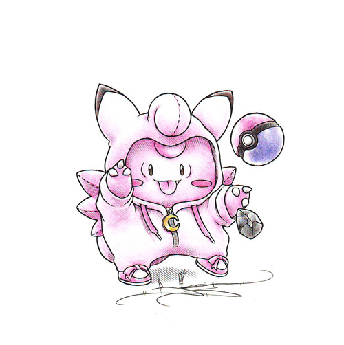 500x502 When I Grow Up Clefairy In A Clefable Onesie Pokeart