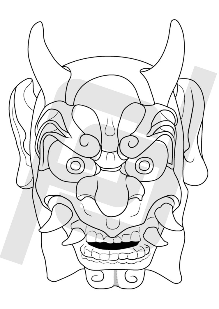 752x1063 Oni Mask