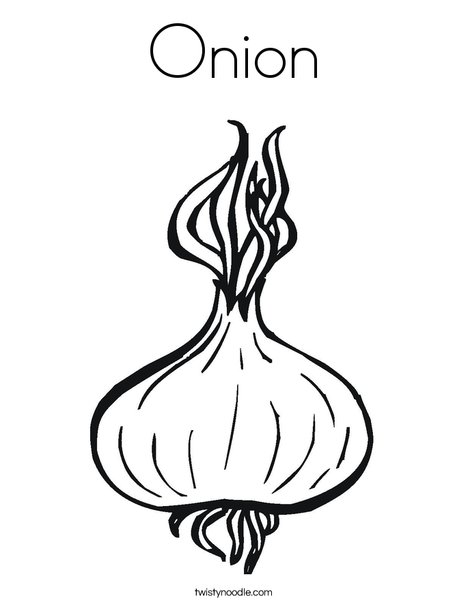 468x605 Onion Coloring Page