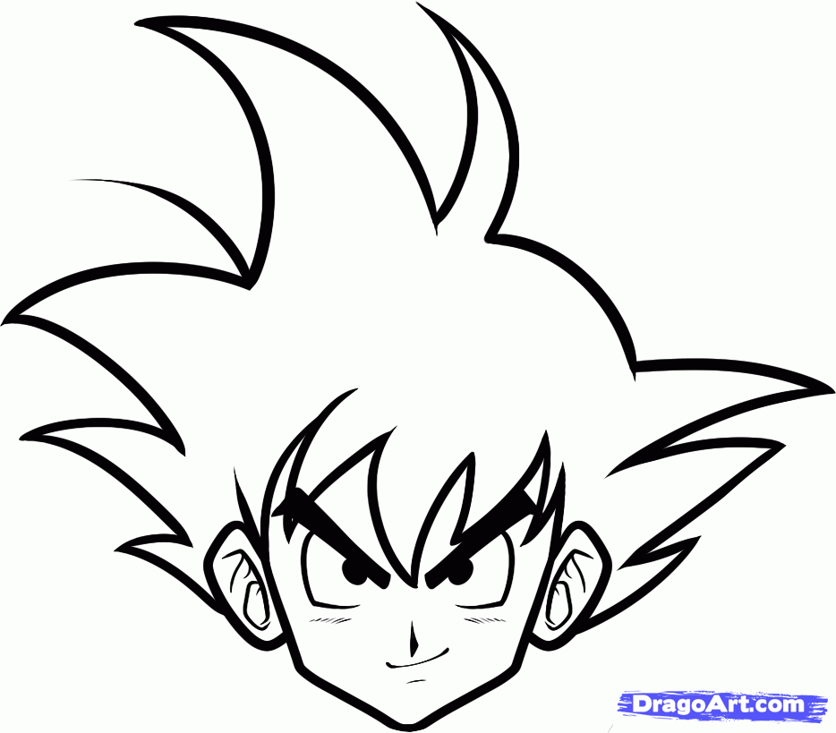 934x819 How To Draw Goku Easy, Step By Step, Dragon Ball Z Characters