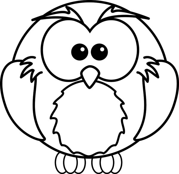 600x585 Draw An Owl And Coloring For Kids