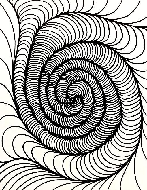 510x660 Op Art Coloring Pages