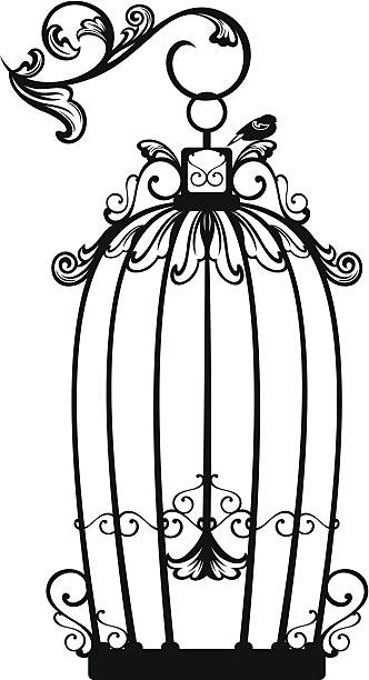 332x612 Boy Birdcage Clipart