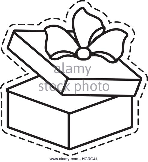 493x540 Gift Round Box Bow Open Stock Photos Amp Gift Round Box Bow Open