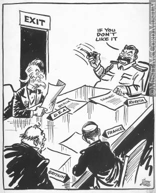 312x385 M965.199.9762 Russian Open Door Policy. Drawing, Cartoon