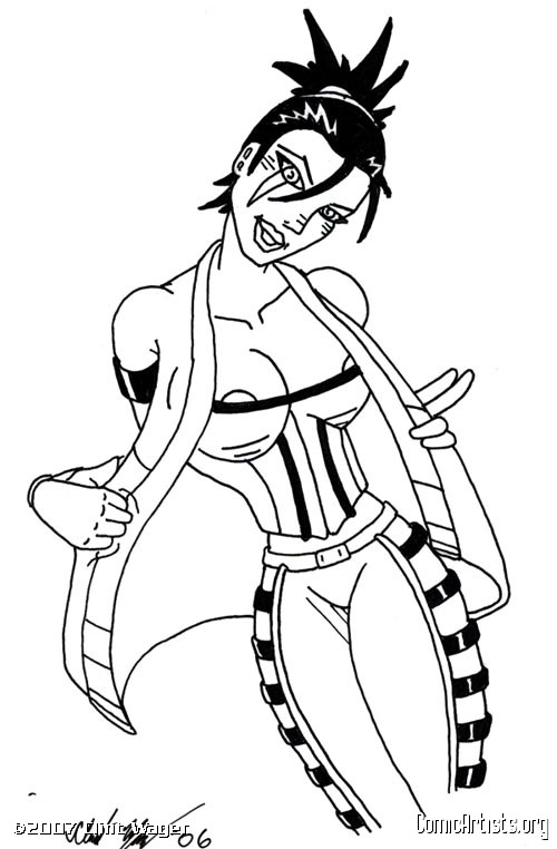 500x762 Open Jacket Sketch