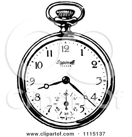 450x470 Pocket Watch Clipart Drawing