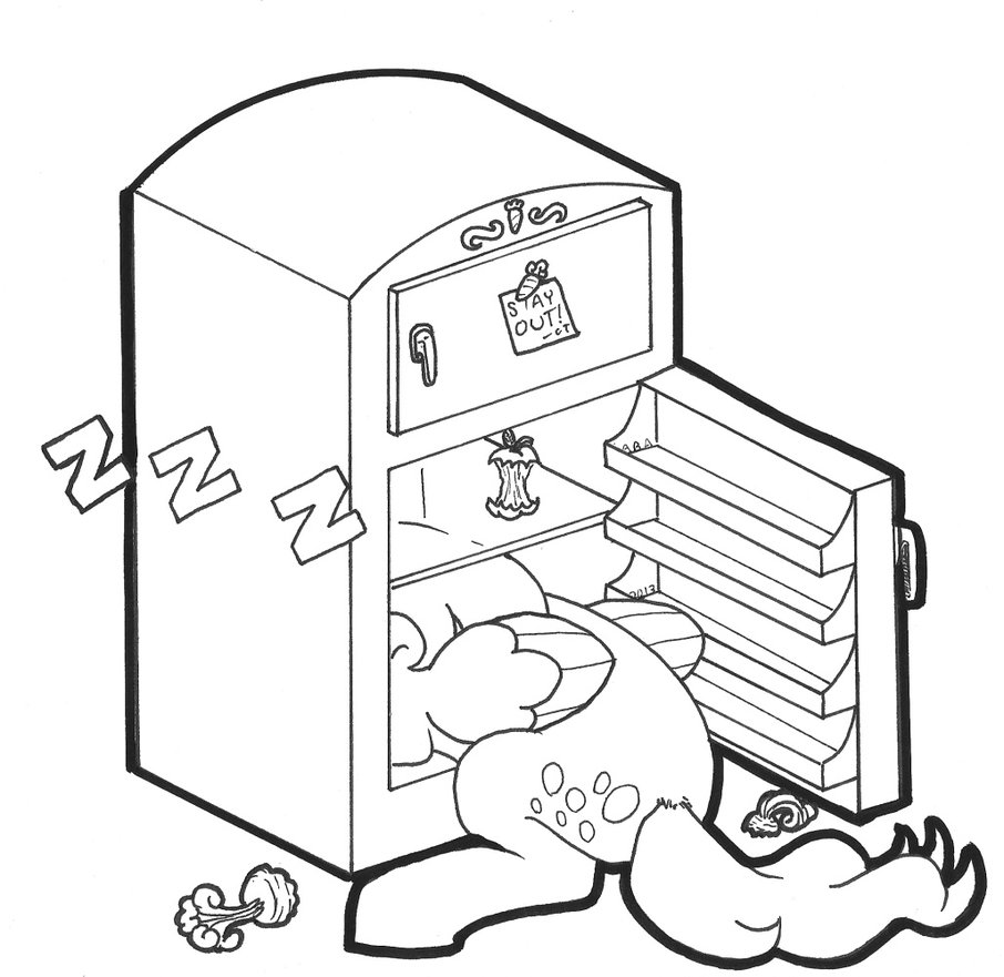 906x881 Sleepy Little Fridge Cleaner By Abronyaccount