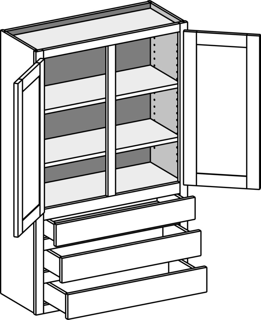 835x1024 Wall Cabinets