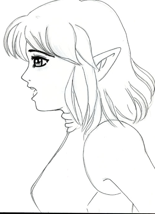 500x693 Girl With The Mouth Open By Diljowan