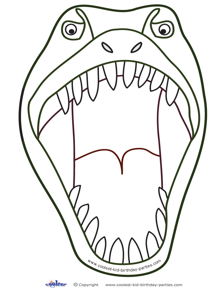 850x1100 T Rex With Open Mouth Clipart