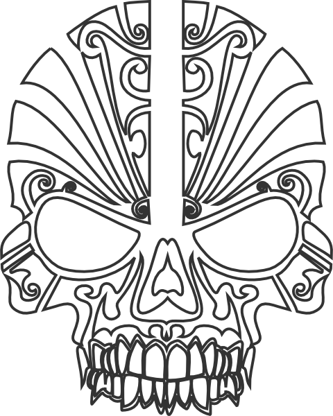 480x600 Skull Clip Art