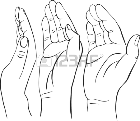 450x390 Hand With Open Palm, Hand Drawn Vector Illustration,guardian