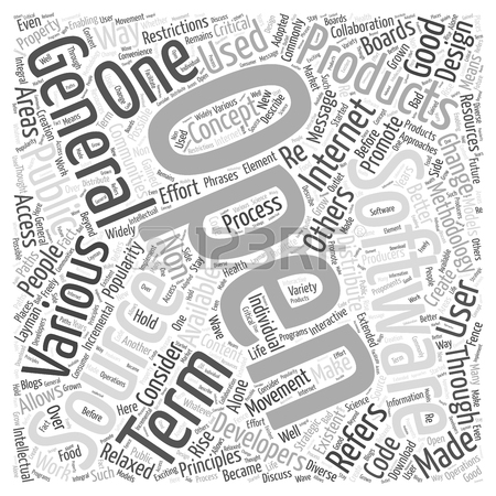 450x450 Open Source Word Cloud Concept Royalty Free Cliparts, Vectors,