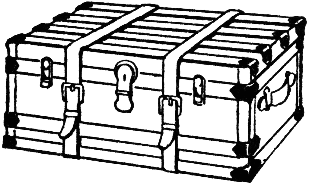 1024x611 Luggage Trunk Clipart Etc