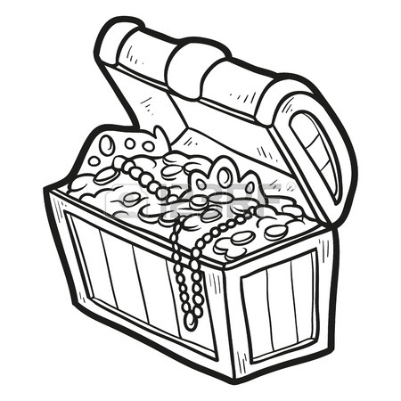 Open Treasure Chest Drawing at GetDrawings | Free download