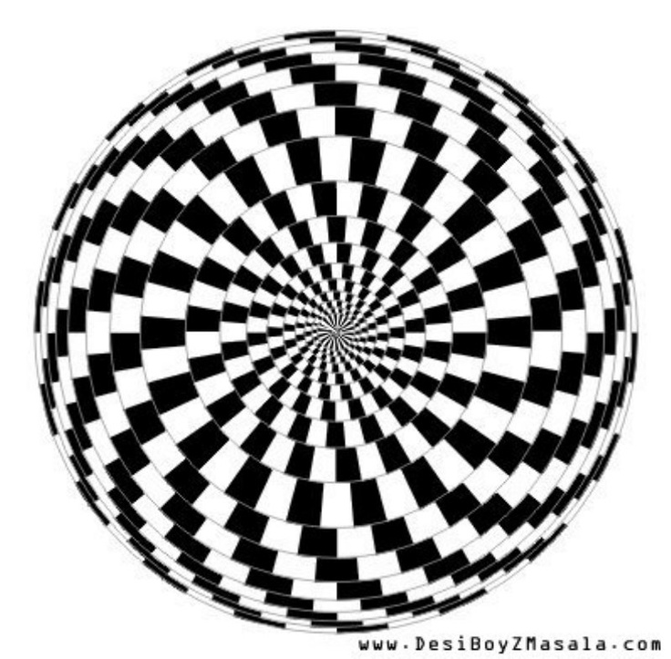 736x723 Drawn Optical Illusion Mind Bending