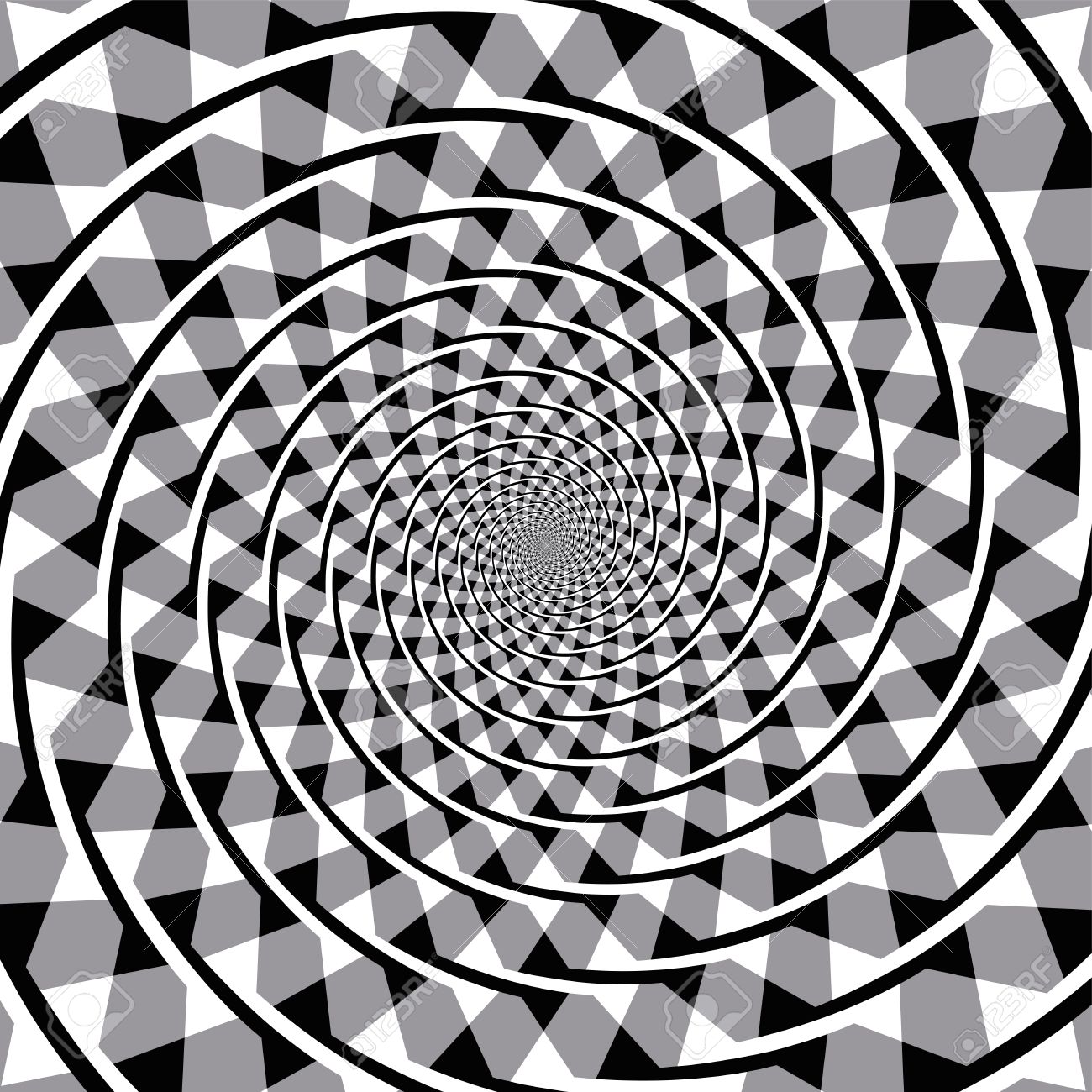 1300x1300 Fraser Spiral Optical Illusion. Also Known As The False Spiral
