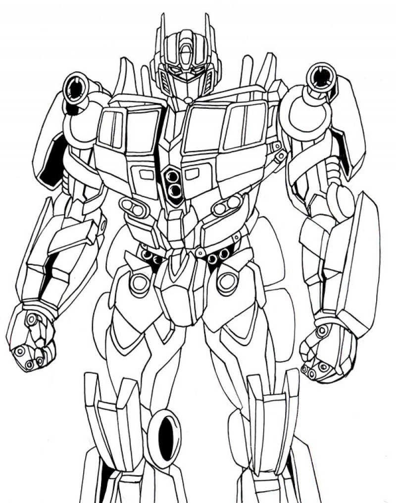 800x1017 Optimus Prime Coloring Pages For Kids