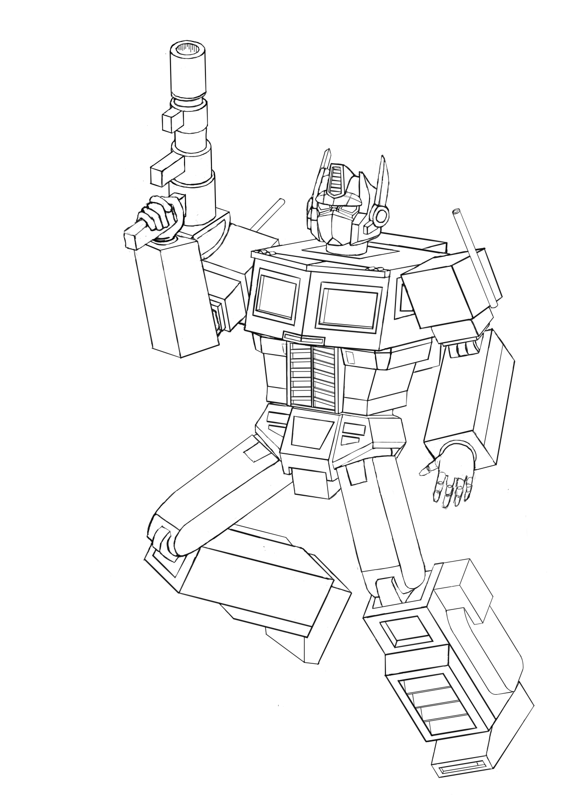 Optimus Prime Drawing at GetDrawings | Free download