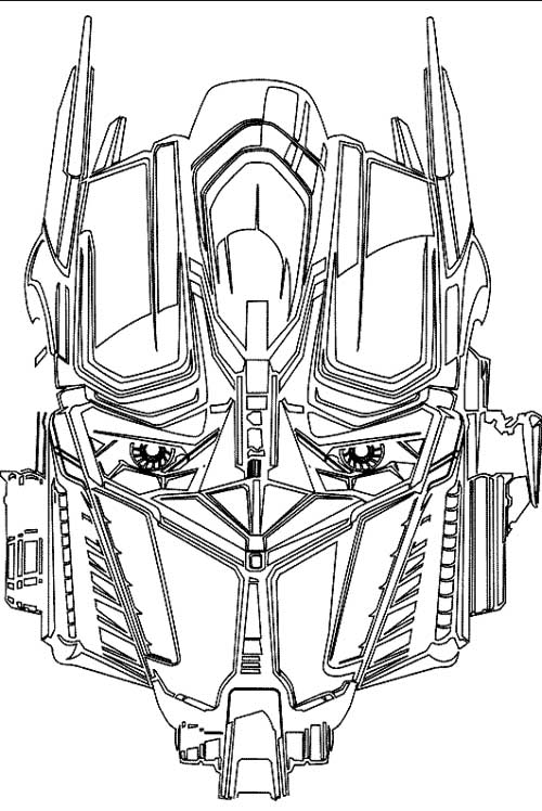 500x748 Faca Transformer Coloring Page Coloring Pages Craft