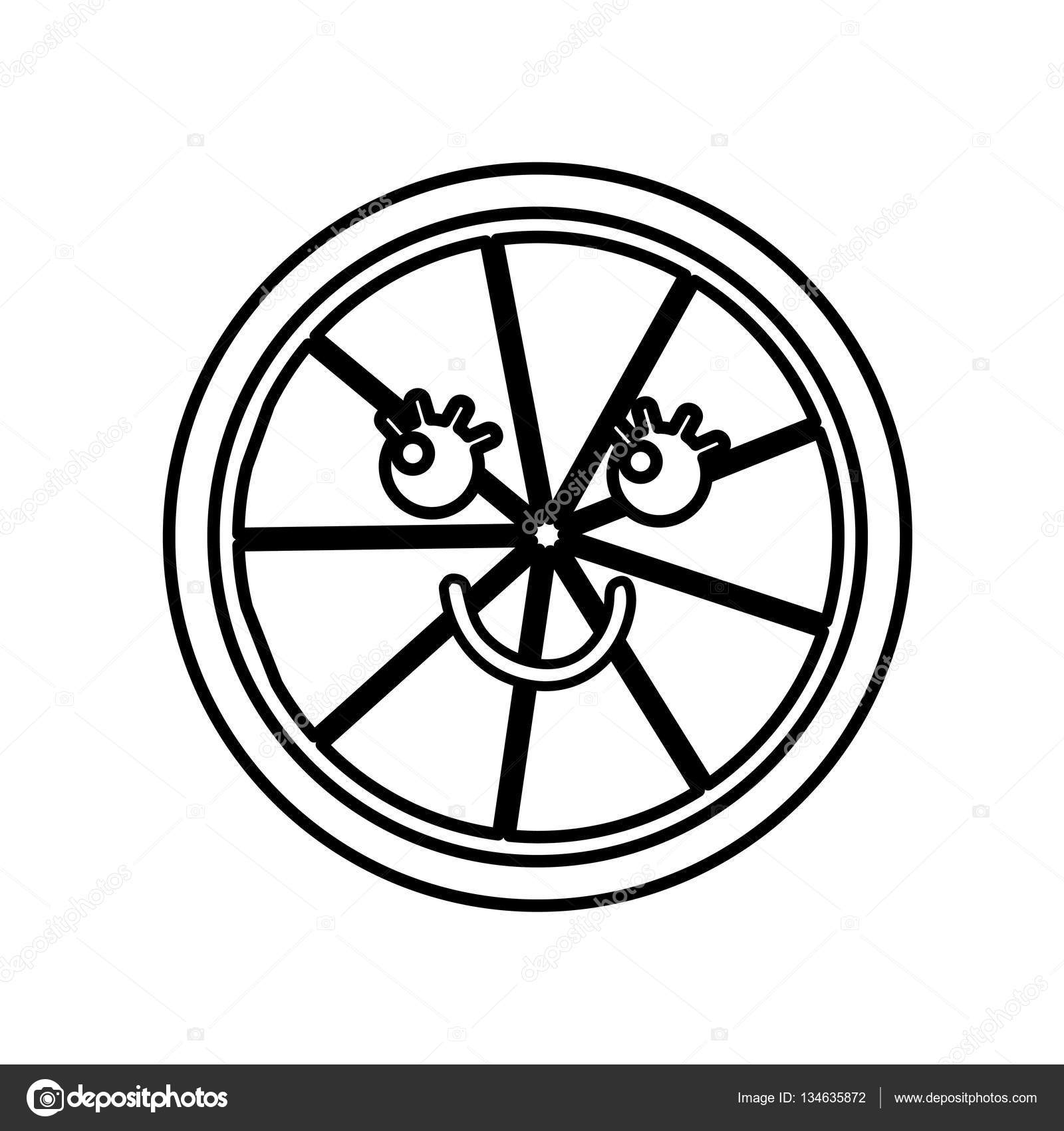 1600x1700 Orange Fresh Fruit Drawing Icon Stock Vector Yupiramos