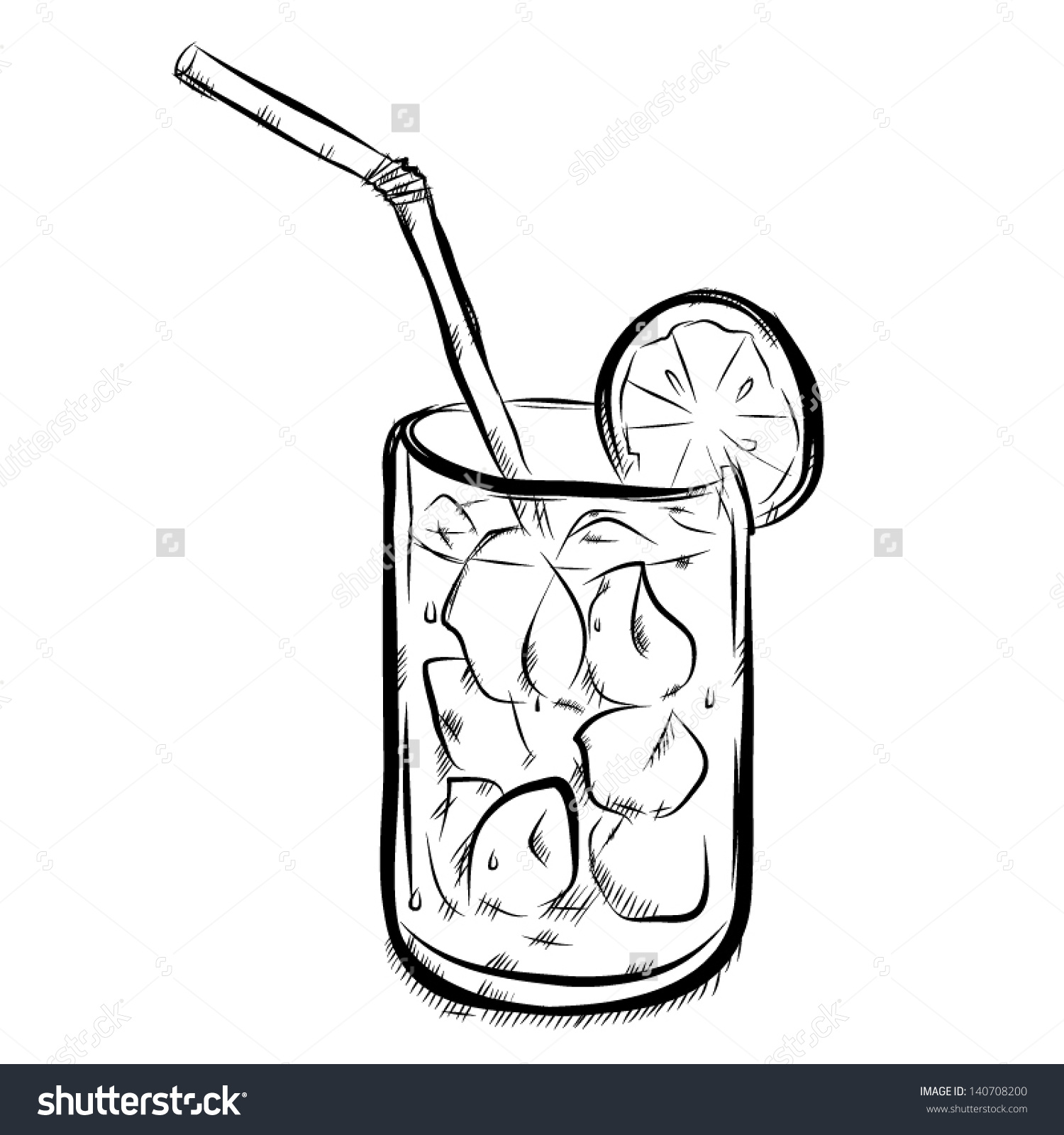 1500x1600 Glass Of Juice Clipart Black And White
